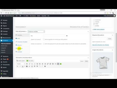Miniatura · Crear variaciones de productos en Woocommerce con diferentes atributos