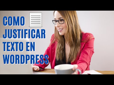 Miniatura · Como justificar texto en Wordpress