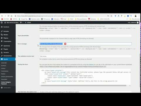 Miniatura · Como proteger entradas páginas y categorias en wordpress