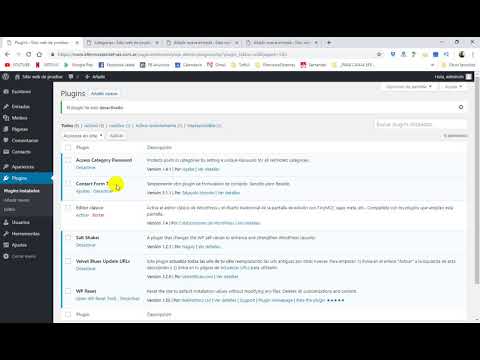 Miniatura · Desactivar y borrar plugins en Wordpress