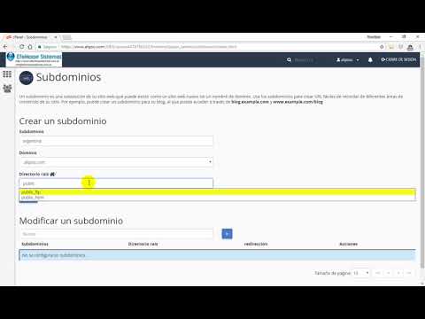 Miniatura · Como crear y manejar subdominios en el cpanel